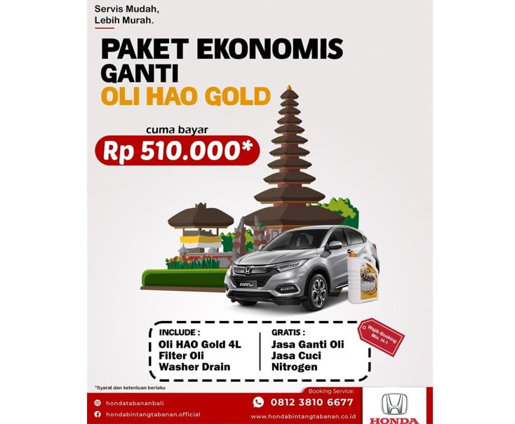 Mau Ganti Oli Mesin ? Cukup Bayar 510rb Aja