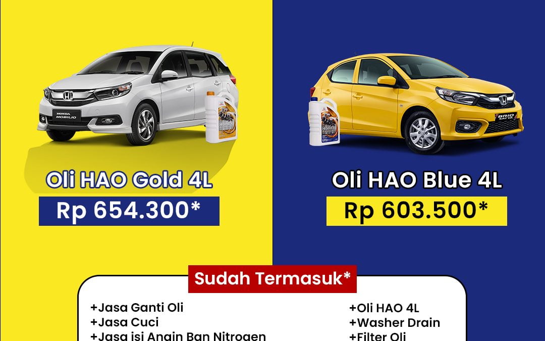 Promo Ekonomis Oli HAO Blue & Gold