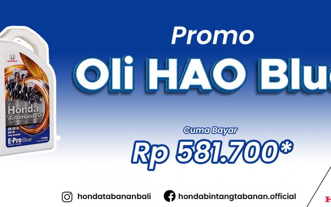 Promo Oli HAO Blue