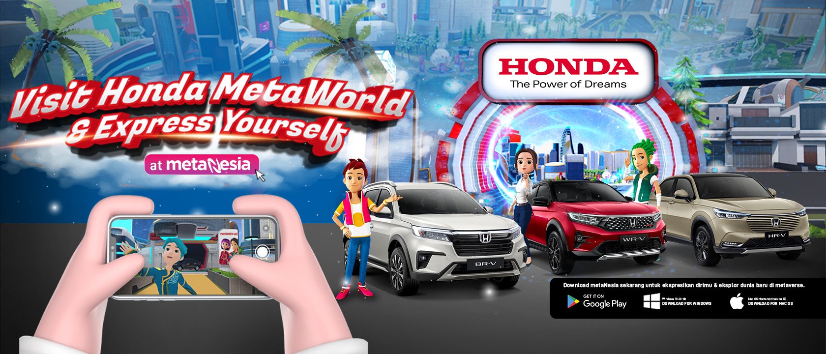 HONDA METAWORLD SUGUHKAN IMAJINASI VIRTUAL, BISA TEST DRIVE!