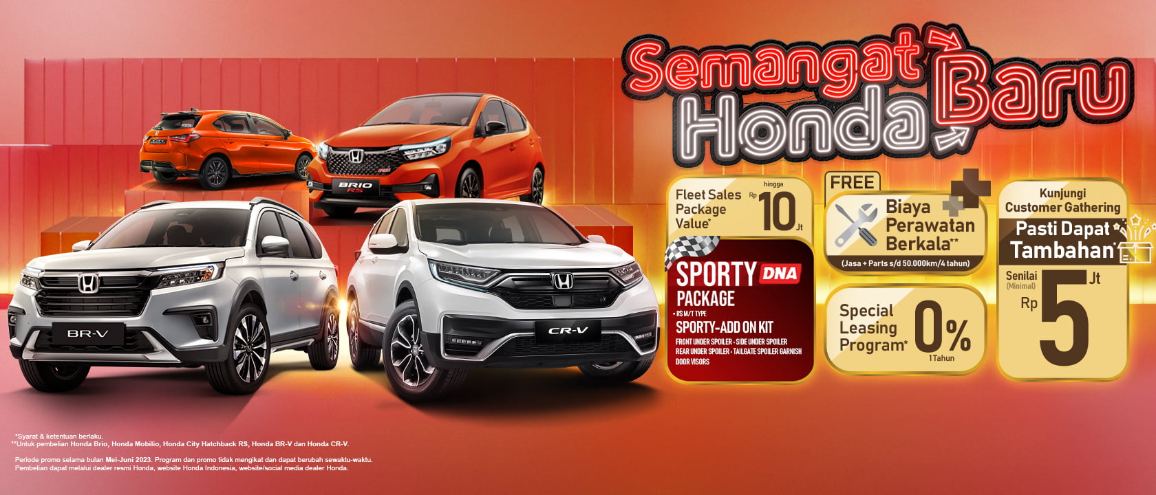 PROGRAM SEMANGAT BARU HONDA DI DUKUNG PENYEGARAN MODEL HONDA BRIO, HONDA OPTIMIS MASUKI KUARTAL KEDUA TAHUN 2023