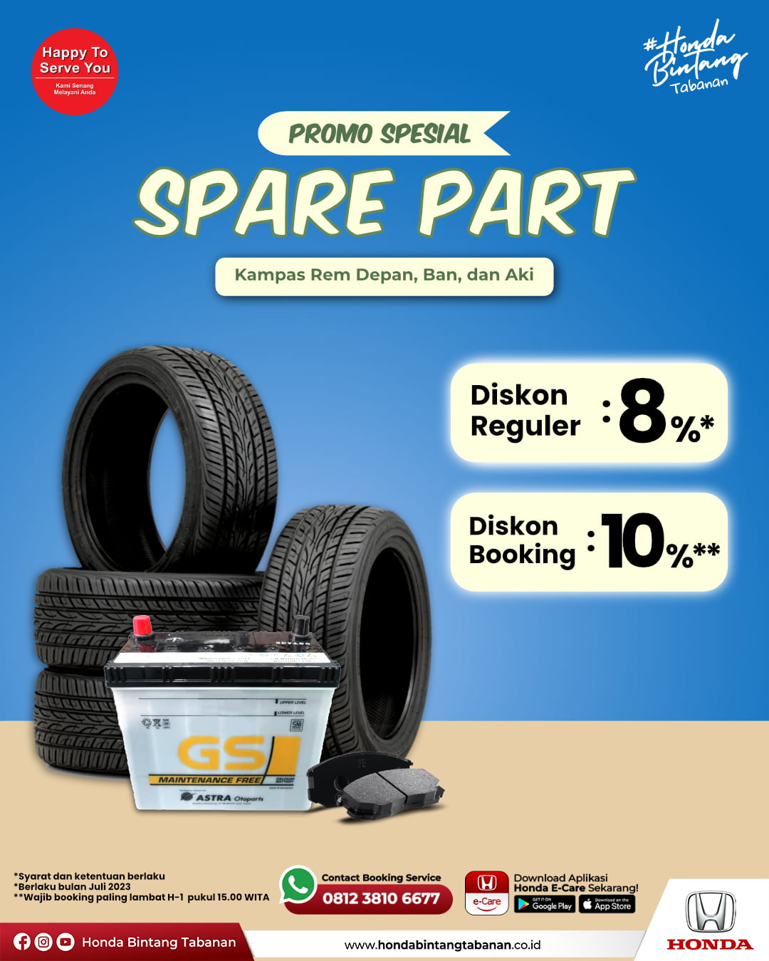 Promo Sparepart Honda Bintang Tabanan